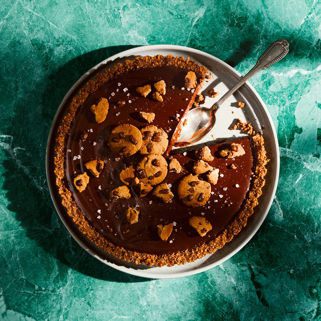 Tarta de Chocolate con Base de Galletas Sin Gluten