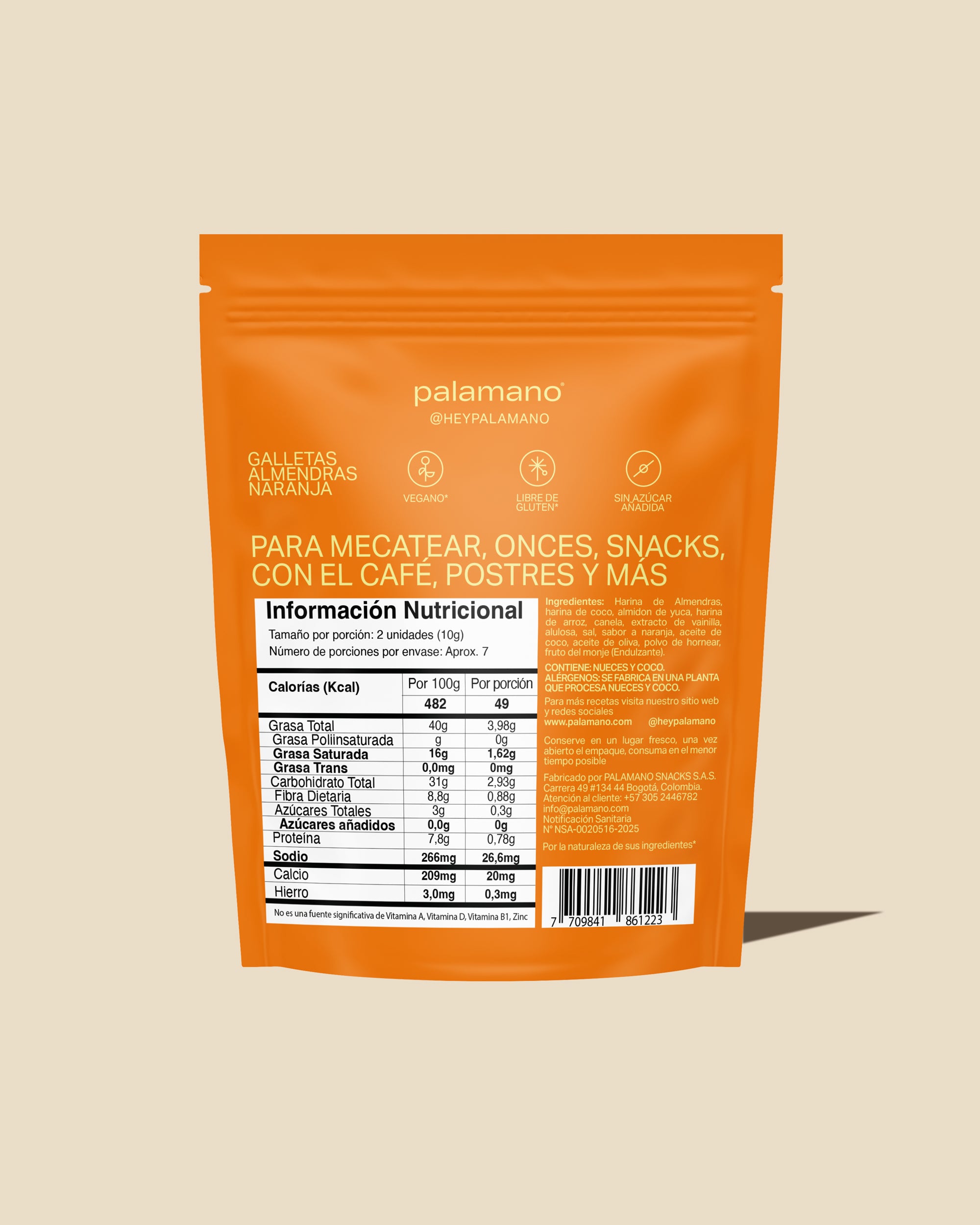 Galletas Almendras Naranja